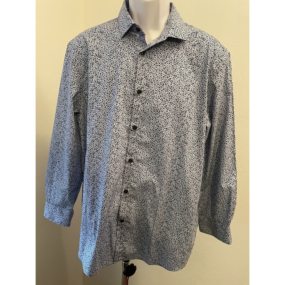 JOHN VARVATOS STAR USA Signature Tailored Slim Fit Floral Shirt 16‎ 1/2 32/23 L